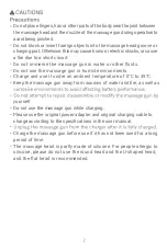 Предварительный просмотр 3 страницы Xiaomi Massage Gun Mini User Manual