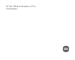 Xiaomi Mi 2 Pro User Manual preview