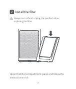 Preview for 4 page of Xiaomi Mi Air Purifier Formaldehyde Filter S1 User Manual