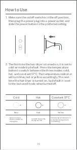 Preview for 17 page of Xiaomi Mi Ionic Hair Dryer H300 User Manual