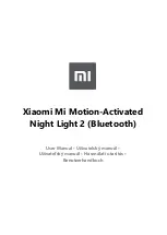 Preview for 1 page of Xiaomi Mi Motion-Activated Night Light 2 User Manual