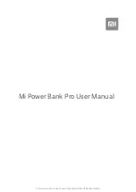 Xiaomi Mi Power Bank Pro PLM03ZM User Manual preview