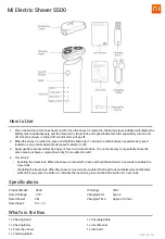 Предварительный просмотр 2 страницы Xiaomi Mi S500 Quick Start Manual