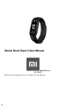 Предварительный просмотр 1 страницы Xiaomi Mi Smart Band 6 User Manual