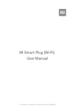 Xiaomi Mi Smart Plug User Manual preview