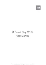 Предварительный просмотр 1 страницы Xiaomi Mi Smart Plug User Manual