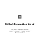 Xiaomi Mi Smart Scale 2 User Manual preview