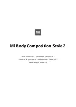 Xiaomi Mi Smart Scale 2 User Manual предпросмотр