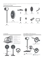 Предварительный просмотр 8 страницы Xiaomi Mi Smart Standing Fan 1X User Manual