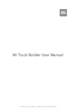 Xiaomi Mi Truck Builder MTJM01IQI User Manual preview