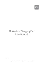 Предварительный просмотр 1 страницы Xiaomi Mi Wireless Charging Pad WPC01ZM User Manual