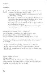 Предварительный просмотр 14 страницы Xiaomi Mi X04G User Manual