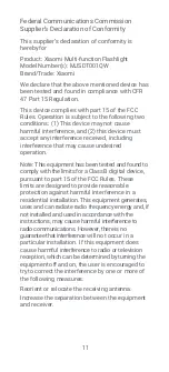 Предварительный просмотр 12 страницы Xiaomi MJSDT001QW User Manual