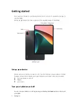 Предварительный просмотр 3 страницы Xiaomi Pad 5 Manual