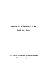 Xiaomi realme TechLife Watch S100 Quick Start Manual preview