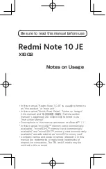 Xiaomi Redmi Note 10 JE Notes On Usage предпросмотр