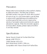 Предварительный просмотр 5 страницы Xiaomi Smart Air Purifier Elite User Manual