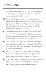 Preview for 4 page of Xiaomi Water Ionic Hair Dryer H500 User Manual