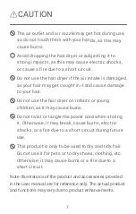 Preview for 8 page of Xiaomi Water Ionic Hair Dryer H500 User Manual