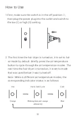 Preview for 13 page of Xiaomi Water Ionic Hair Dryer H500 User Manual