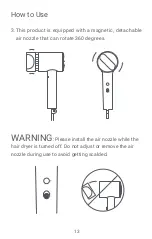 Preview for 14 page of Xiaomi Water Ionic Hair Dryer H500 User Manual