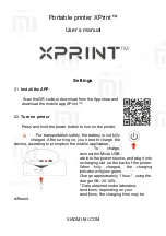 Xiaomi Xprint User Manual preview
