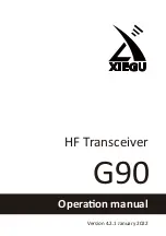 Preview for 1 page of XIEGU G90 Operation Manual