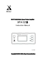 Предварительный просмотр 1 страницы XIEGU XPA125B Instruction Manual