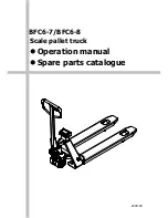 Xilin BFC6-8 Operation Manual And Spare Parts Catalogue предпросмотр
