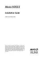 Предварительный просмотр 1 страницы Xilinx Alveo X3522 Installation Manual