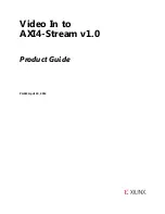 Preview for 1 page of Xilinx LogiCORE IP Video In to AXI4-Stream v1.0 Product Manual