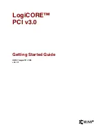 Xilinx LogiCore LogiCore PCI v3.0 Getting Started Manual preview