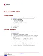 Preview for 9 page of Xilinx ML52 Series User Manual