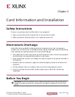 Preview for 11 page of Xilinx T1 Installation Manual