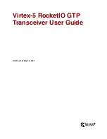 Предварительный просмотр 1 страницы Xilinx Virtex-5 RocketIO GTP User Manual
