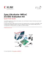 Xilinx ZCU102 Quick Start Manual предпросмотр