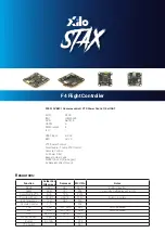 Предварительный просмотр 1 страницы XILO Stax F4 Manual