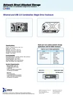 Предварительный просмотр 2 страницы Ximeta NetDisk ENCL-1P Specifications