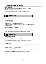 Preview for 22 page of Xingyun XY200U-B Owner'S/Operator'S Manual