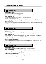 Preview for 26 page of Xingyun XY200U-B Owner'S/Operator'S Manual