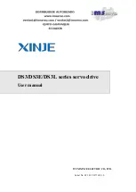 Xinje DS3 series servo User Manual preview