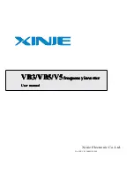 Preview for 1 page of Xinje V5-4011 User Manual