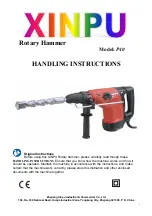 Xinpu P40 Handling Instructions Manual preview