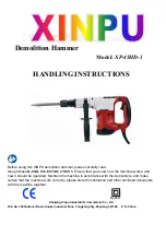 Xinpu XP-45HD-1 Handling Instructions Manual preview