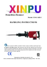 Xinpu XP-65ASB-1 Handling Instructions Manual preview