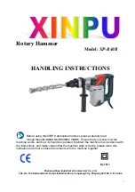 Preview for 1 page of Xinpu XP-R40B Handling Instructions Manual