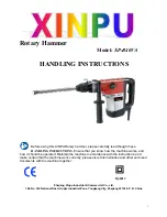 Preview for 1 page of Xinpu XP-R40VA Handling Instructions Manual