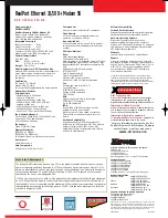 Xircom 100Base-TX Specifications preview