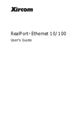 Xircom RE-100 User Manual preview