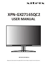 Preview for 1 page of Xitrix XPN-GX27165QC2 User Manual